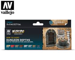 Vallejo Wizkids 80251 Dungeon Depths Set 8 x 8ml