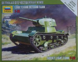 Zvezda 6113 Soviet Light Tank T-26 1:100 Art of Tactic