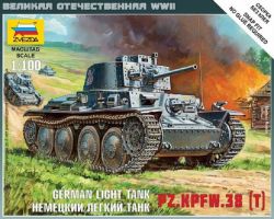 Zvezda 6130 German Light Tank PzKpfw 38(t) 1:100 Art of Tactic