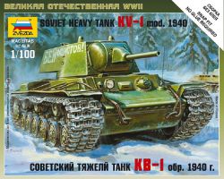 Zvezda 6141 Soviet tank KV-1 mod.1940 1:100 Art of Tactic