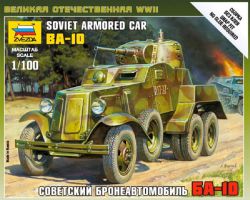 Zvezda 6149 Soviet Armored Car BA-10 1:100 Art of Tactic