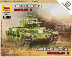 Zvezda 6171 British Tank Matilda MK II 1:100 Art of Tactic