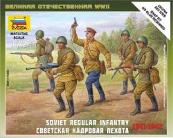 Zvezda 6179 Soviet Regular Infantry [1941-42] 1:72 Art of Tactic