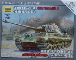Zvezda 6204 German King Tiger II Ausf. B Tank 1:100 Art of Tactic