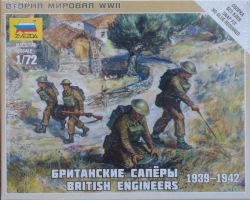 Zvezda 6219 British Engineers [1939-42] 1:72 Art of Tactic