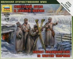 Zvezda 6231 Soviet Headquarters in Winter Uniform 1:72 Art of Tactic