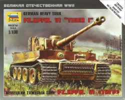 Zvezda 6256 Pz.Kpfw VI Tiger I 1:100 Art of Tactic