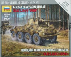 Zvezda 6285 German Heavy Armored Car Sd.Kfz.234/2 Puma 1:100 Art of