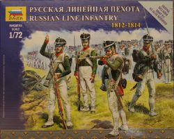 Zvezda 6808 Russian Line Infantry (1812-1814) 1:72 Art of Tactic