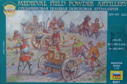 Zvezda 8027 Medieval Field Powder Artillery [XIV-XV AD] 1:72