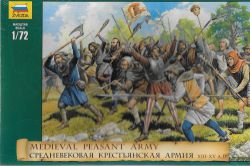 Zvezda 8059 Medieval Peasant Army XIII-XV A.D 1:72