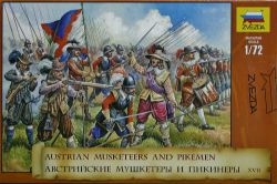 Zvezda 8061 Austrian Musketeers and Pikemen XVIIc 1:72